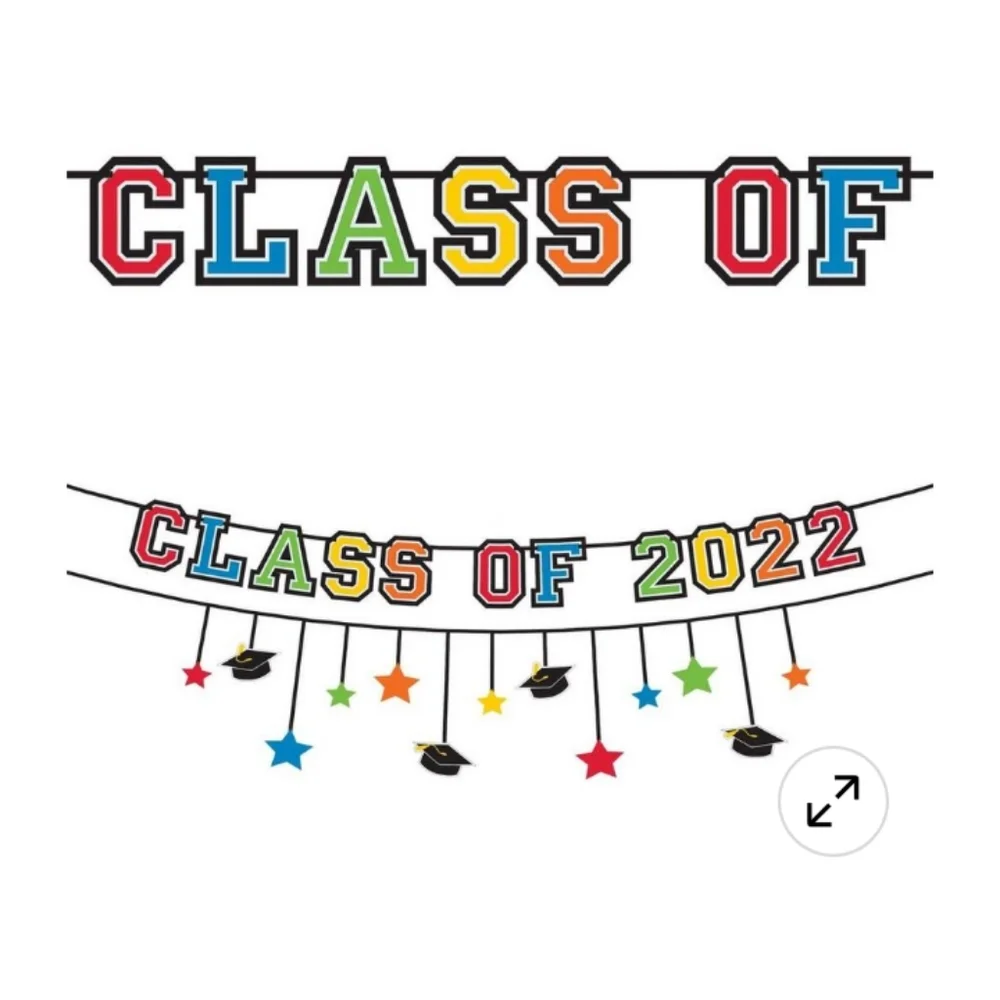 🆕 Colorful Celebration 2022 Graduation Photo Booth Kit, New